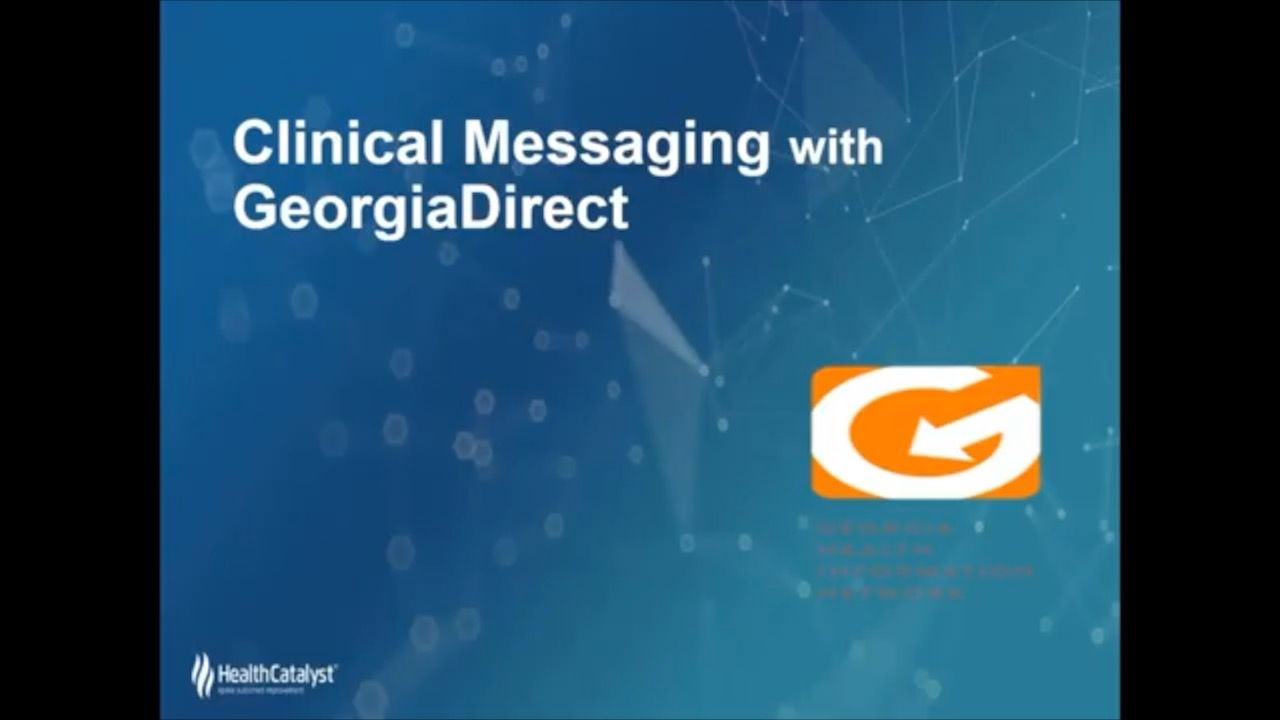 Video clip from Cathey Cameron's presentation of Clinical Messaging.
